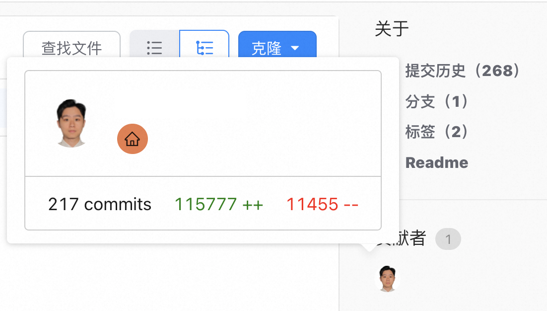 Git 贡献统计